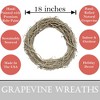 Kraft Lane: 18" Painted Grapevine Wreath - Hay - DIY Craft Projects, Handcrafted - 2 of 4