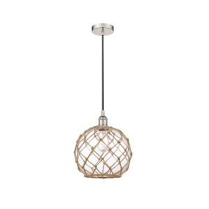 Farmhouse Rope - 1 Light Mini Pendant In Industrial Style-12.75 Inches Tall and 10 Inches Wide - 1 of 1