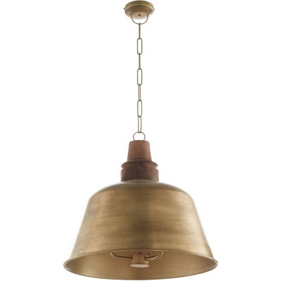 Quorum Lighting 3 - Light Pendant in  Artisan Brass