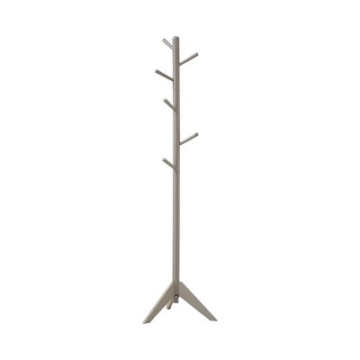 Vynxaria Stylish Coat Rack with 6 Slanted Hooks for Coats, Hats, and Scarves