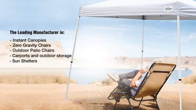 Caravan Canopy TitanShade Instant Steel Frame Canopy Kit, White, 2 of 8, play video