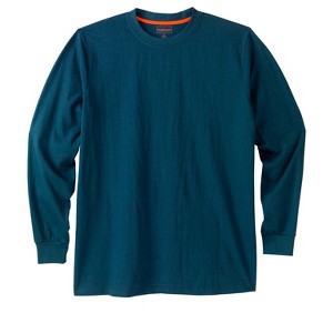 Boulder Creek by KingSize Men's Big & Tall Heavyweight Long-Sleeve No Pocket Crewneck Tee - 1 of 4