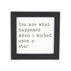 HomeRoots When I wished Upon A Star Black Framed Print Wall Art - 1 of 4