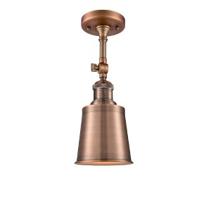 Addison - 1 Light Semi-Flush Mount In Traditional Style-13 Inches Tall and 5.25 Inches Wide - 1 of 3
