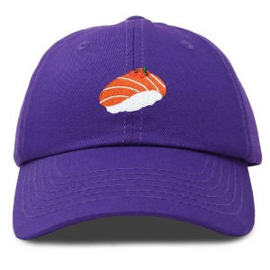 Dalix Salmon Nigiri Embroidered Sushi Cotton Dad Hat Baseball Cap Adjustable Womens - 1 of 4