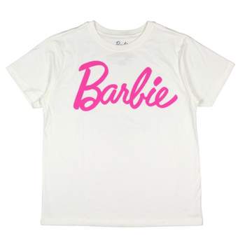 Barbie Women's Pink Logo Graphic Print Adult T-Shirt