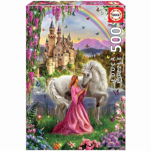 Ilustrar Tendero Cuyo Educa Borras Fairy And Unicorn 500 Piece Jigsaw Puzzle : Target