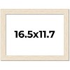 PosterPalooza | 16.5x11.7 Wide Barnwood Picture Frame, UV Acrylic, 6 Finishes - Grey, Brown, White, and Black - 2 of 4
