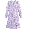 Collections Etc Zip Front Soft Paisley Robe - 2 of 3