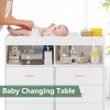 Dresser for Bedroom with 6 Drawers, Baby Changing Table Dresser with Changing Pad - 4 of 4