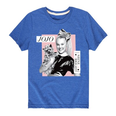 Boys' JoJo Siwa Shine Bright Short Sleeve Graphic T-Shirt - Royal Blue - Medium