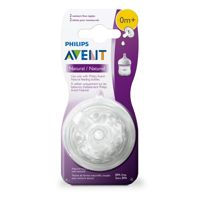 Philips Avent Natural Baby Bottle Nipple - 2pk , 4 of 11