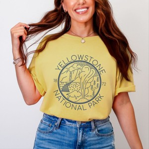 Simply Sage Market Yellowstone National Park Garment Dyed Tee - 1 of 4