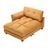 Oversized Corduroy Sleeper Chaise Lounge with USB, Cup Holder & Side Pocket - 3 of 4