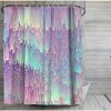 Americanflat 71" x 74" Shower Curtain, Iridescent Glitches by Emanuela Carratoni - 4 of 4