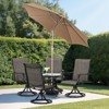 Aoodor 9FT Outdoor Patio Market Umbrella Aluminum Frame with Push Button Tilt Crank and 8 Steel Ribs,for Garden Deck Backyard and Pool - 2 of 4