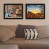 2Piece Vignette Autumn Sunrise, Fruit of the Spirit Black Framed Wall Art for Living Room, Bedroom Wall Art Print for Home Decor by Billy Jacobs - 2 of 4