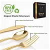 Stock Your Home 300-Pack Gold Plastic Cutlery Set- 100 Forks, 100 Knives, 100 Spoons - 4 of 4