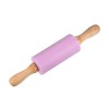 Unique Bargains Silicone Smooth Wooden Handle Non-Stick Kitchen Rolling Pin - 3 of 4