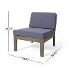 Sapphtopaz Outdoor Patio Furniture Set Wood Patio Chairs Sectional Sofa Set with Cushions and Coffee Table for Backyard, Garden - 4 of 4