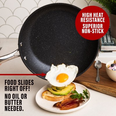 GraniteStone 12'' Black Non-Stick Aluminum Frying Pan