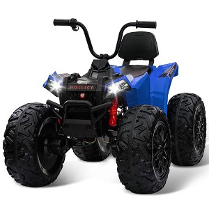 Kids ATV Car, 24V Ride on Toy 4WD Quad Electric Vehicle, 4x80W Powerful Engine - 1 of 4