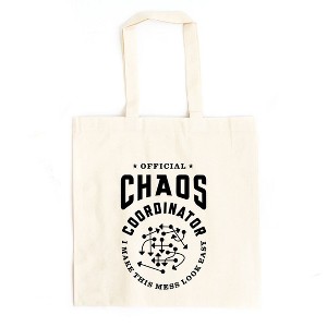 City Creek Prints Official Chaos Coordinator Canvas Tote Bag - 15x16 - Natural - 1 of 2