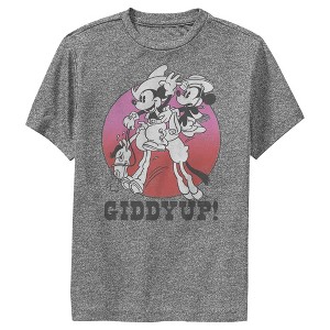 Boy's Disney Mickey and Minnie Giddyup! Performance Tee - 1 of 4