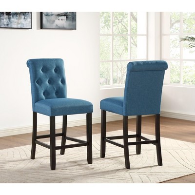 NicBex Dining Chairs Set of 2 Upholstered Chair Counter Height Stools with Solid Wood Frame Suitable for Kitchen