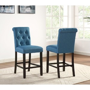 NicBex Dining Chairs Set of 2 Upholstered Chair Counter Height Stools with Solid Wood Frame Suitable for Kitchen - 1 of 4