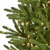 Puleo 7.5' Pre-Lit Artificial Slim Mountain View Spruce Tree - 4 of 4