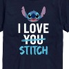 Men's - Lilo and Stitch - I Love Stitch Short Sleeve Graphic T-Shirt - 2 of 4