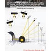 29/36-Inch Wide Snow Shovel w/ Wheels, Heavy Duty Metal Snow Pusher Shovel w/5-Position Angled Blade & Adjustable Handle - 3 of 4