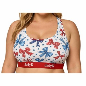 Women's Arya Racerback Usa Collection Patriotic Bows - JadyK - 1 of 4