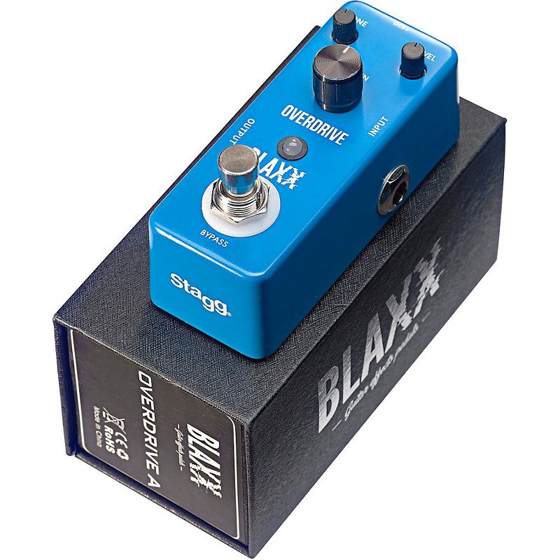 Stagg BLAXX Overdrive pedal for electric guitar Blue, 2 of 3