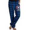 Marvel Mens' Captain America Shield Logo Plaid Pajama Lounge Pants Blue - 2 of 4