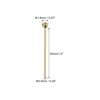 Unique Bargains Brass DIY Craft Jewelry Making Round Ball Head Pins 200 Pcs - 2 of 4