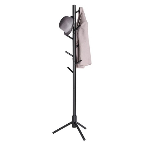 Costway Metal Coat Hat Rack Organizer Clothes Hanger Hooks Tree Stand  Umbrella Holder : Target