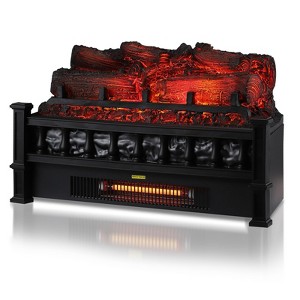 20'' Electric Fireplace Insert Log, 1500W Fireplace Heater with Child Lock, Realistic Fake Firewood Freestanding Heater Set - 1 of 4