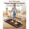 Akluer Walking Pad with Incline, 2-in-1 Under Desk Treadmill and Foot Massager, Quiet 2.5HP Treadmill with Armrest, LED Display Remote for Home Office - 4 of 4