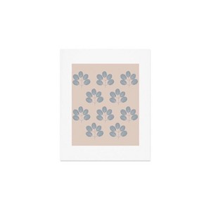 Deny Designs Menina Lisboa Blue Leaves Art Print - 1 of 4