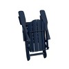 WestinTrends Malibu HDPE Outdoor Patio Folding Poly Adirondack Chair (12-Piece Set) - 4 of 4