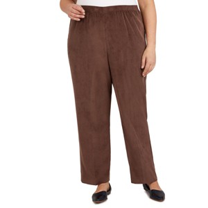 Alfred Dunner Women's Classic Corduroy Elastic Waist Short Length Pant - 1 of 4