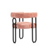 CAVINAS PU Fabric Upholstered Accent Chair,Modern Upholstered Armchair for Living Room,Set of 2,Light Brown - 4 of 4
