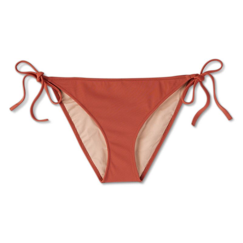Women&#39;s Side-Tie Hipster Bikini Bottom - Shade &#38; Shore&#8482; Rust S, 1 of 3