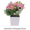 Unique Bargains Artificial Plants Chrysanthemum Plastic 2.95"x2.95"x7.87" 1 Pcs - 3 of 4