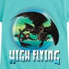 Girls' - How to Train Your Dragon - Hiccup Toothless High Flying Fitted Short Sleeve Graphic T-Shirt - 2 of 4