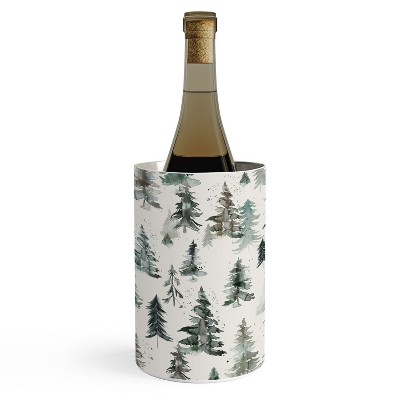 Ninola Design Winter Snow Trees Forest Neutral Wine Chiller -deny ...