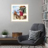 Amanti Art Vino And Music by Ronald West Wood Framed Wall Art Print - 4 of 4