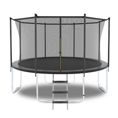BestParts 8FT Outdoor Trampoline with Safety Enclosure Net – Heavy-Duty Jump Mat & Spring Padding